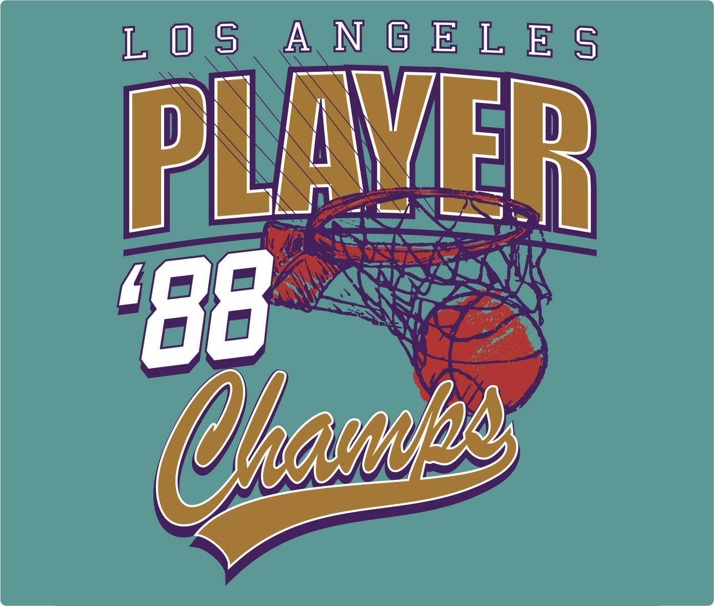 Estampa Los Angeles Player 88 Champs