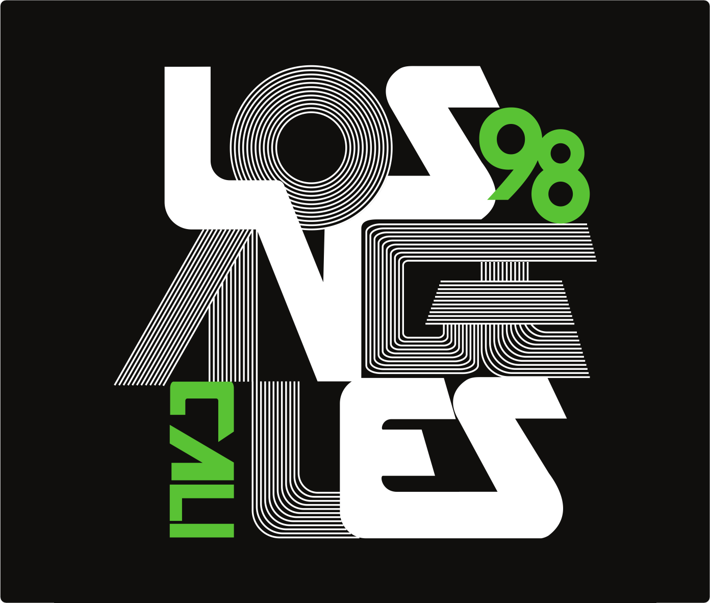 Estampa Tipográfica Los Angeles Call